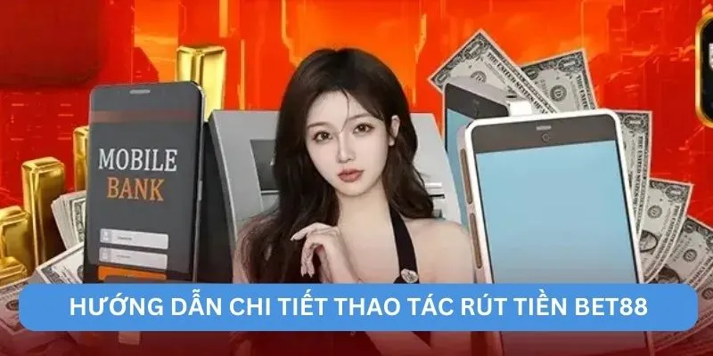 Hướng dẫn chi tiết thao tác rút tiền BET88